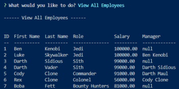 Employee Tracker